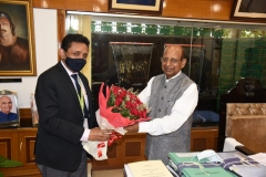 With Hon' ble Governor of Assam